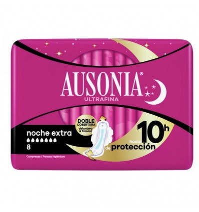 AUSONIA ULTRAFINA NOCHE EXTRA 8 COMPRESAS