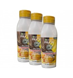 Pack ahorro 3 unidades Garnier Acondicionador FRUCTIS HAIR FOOD BANANA Ultra Nutritivo 350 Ml
