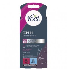 VEET EXPERT BANDAS DE CERA FACIAL 16 unidades