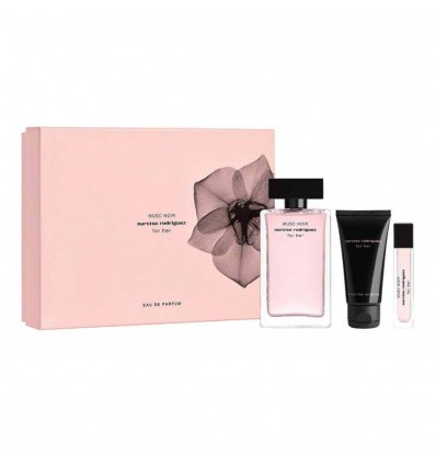 NARCISO RODRIGUEZ MUSC NOIR FOR HER EDP 100 ml SPRAY + EDP 10 ml SPRAY + BODY LOTION 50 ml