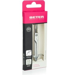 BETER TIJERA MANICURA PIELES CURVA CROMADA BETER TIJERA MANICURA PIELES CURVA CROMADA