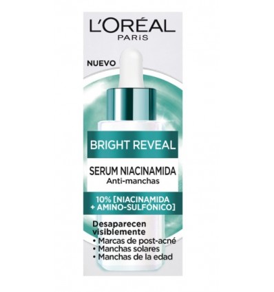LOREAL BRIGHT REVEAL NIACINAMIDA SERUM ANTIMANCHAS OSCURAS 30 ml