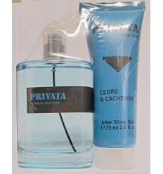 PRIVATA CEDRO & CACHEMIR EDT 75 ml SPRAY + AFTER SHAVE BALM CEDRO & CACHEMIR 75 ml SIN CAJA