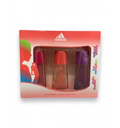 ADIDAS WOMEN FRUITY RHYTHM 30 ml + FUN SENSATION 30 ml + NATURAL VITALY 30 ml SPRAY