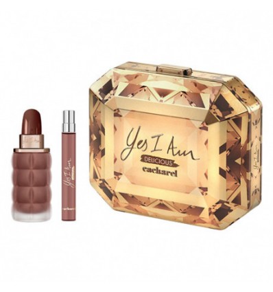 CACHAREL YES I AM DELICIOUS EAU DE PARFUM 50 ml SPRAY + EDP 10 ml