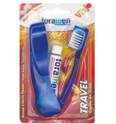 FORAMEN TRAVEL CEPILLO DENTAL PLEGABLE + DENTÍFRICO