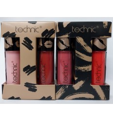2 unidades TECHNIC GLOSSY TOP DUO Ref. 991206 ( 4 barras de tonos distintos )