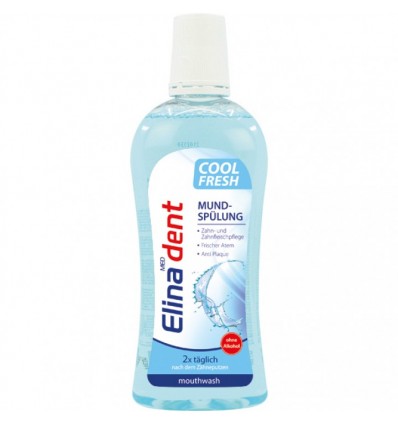 ELINA DENT COOL FRESH ENJUAGUE BUCAL SIN ALCOHOL 500 ml