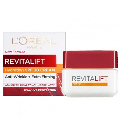 L’Oréal Revitalift crema antiarrugas de día factor de proteccion solar SPF30