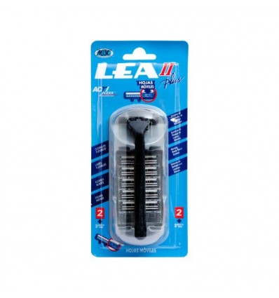 LEA II PLUS MAQUINA AFEITADO 2 HOJAS MÓVILES 5 RECAMBIOS