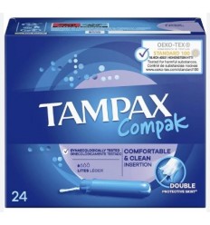 TAMPAX COMPAK LITES LEGER 24 unidades