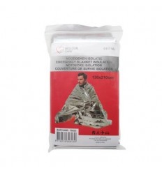 Manta de Emergencia Aislante para llevar en el coche o a la montaña 130x210 Manta de Emergencia Aislante para llevar en el coche o a la montaña 130x210