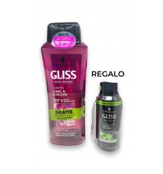 Schwarzkopf GLISS CHAMPU LONG & SUBLIME 300 ml + REGALO CHAMPU SECO spray 100 ml Schwarzkopf GLISS CHAMPU LONG & SUBLIME 300 ml + REGALO CHAMPU SECO spray 100 ml