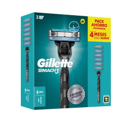 GILLETTE MACH 3 PACK MANGO + 6 RECAMBIOS GILLETTE MACH 3 PACK MANGO + 6 RECAMBIOS