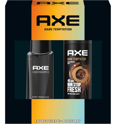 AXE DARK TEMPTATION EDT 75 ml SPRAY +DEO SPRAY 150 ml