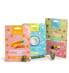 IDC INSTITUTE PACK 1 JADE ROLLER+3 FACE MASK R 85109
