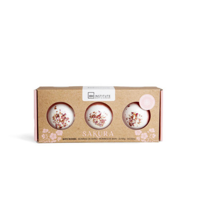 IDC INSTITUTE ZEN BATH BOMBS TRIO DRIED FLOWERS R 99022