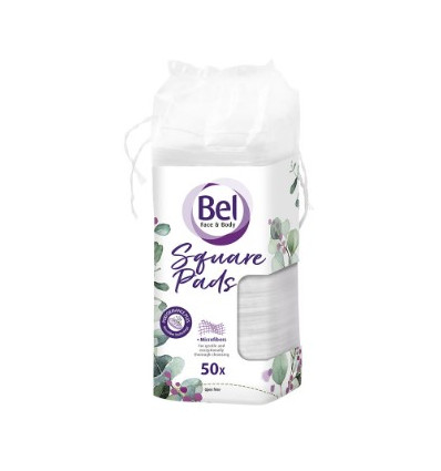 BEL FACE & BODY DISCOS DE ALGODÓN CON MICROFIBRAS 50 unidades