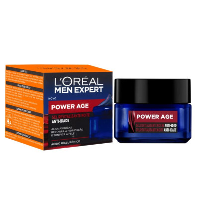 LOREAL MEN EXPERT POWER AGE GEL REVITALIZANTE NOCHE ANTIEDAD 50 ml