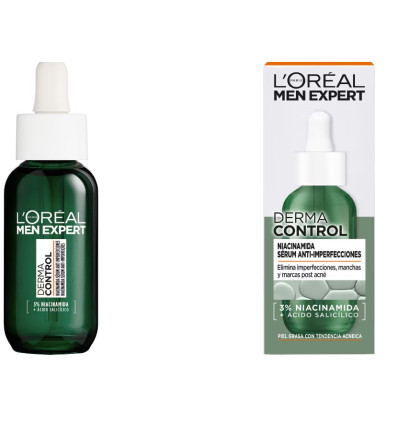 LOREAL MEN EXPERT DERMA CONTROL SÉRUM ANTI-IMPERFECCIONES NIACINAMIDA 30 ml