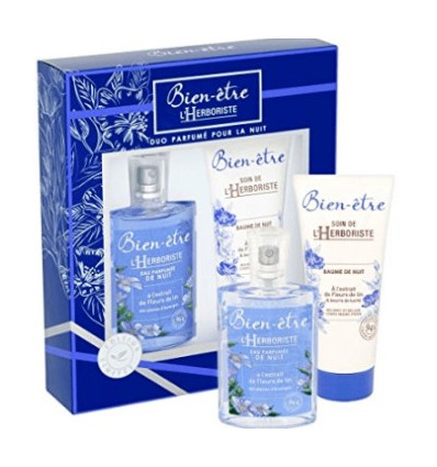 BIEN ETRE EAU PARFUMEE DE NUIT 75 ml SPRAY + BAUME DE NUIT 100 ml