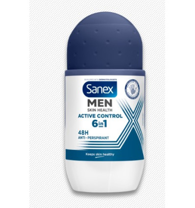 SANEX MEN ACTIVE CONTROL 6 EN 1 DEO ROLLON 48H 50 ml