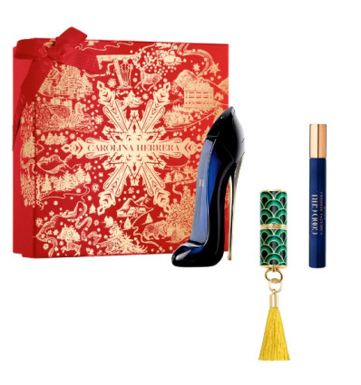 CAROLINA HERRERA GOOD GIRL EAU DE PARFUM 80 ml SPRAY + EDP 10 ml SPRAY + BARRA DE LABIOS 1 g