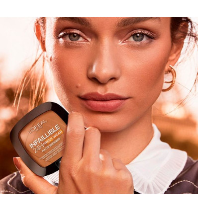 LOREAL INFAILLIBLE 24H FRESH WEAR MATTE BRONZER POLVOS 400 TAN MOYEN FONCE 9 g