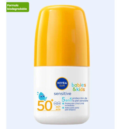NIVEA SUN BABIES & KIDS SPF 50 ROLLON SENSITIVE 5 EN 1 50 ml