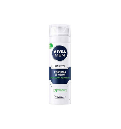NIVEA MEN SENSITIVE ESPUMA DE AFEITAR 0% ALCOHOL 200 ML