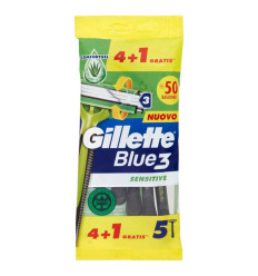 GILLETTE BLUE 3 SENSITIVE CUCHILLAS DESECHABLES 4 + 1 unidades