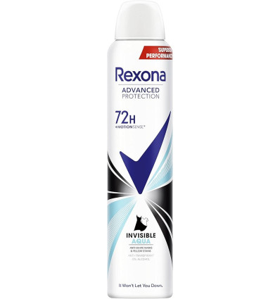 REXONA INVISIBLE AQU DEO SPRAY 48 H WOMAN 200 ML