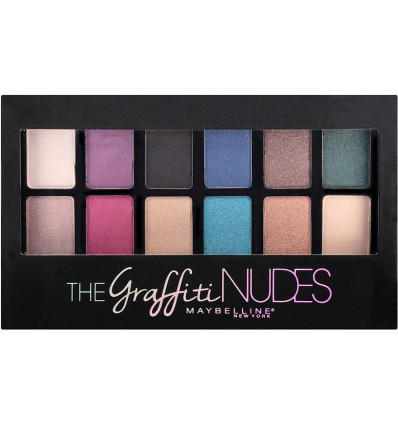 MAYBELLINE THE GRAFFITI NUDES PALETA SOMBRA DE OJOS 12 TONOS