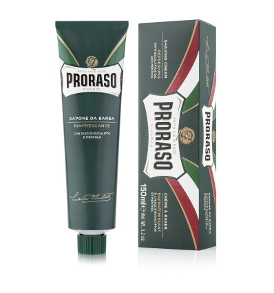 PRORASO CREMA DE AFEITADO CON ACEITE DE EUCALIPTO Y MENTOL 150 ml