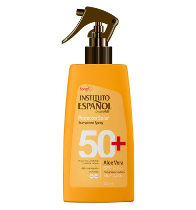 INSTITUTO ESPAÑOL PROTECTOR SOLAR SPF 50 ALOE VERA 300 ml SPRAY