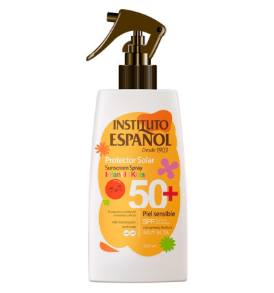INSTITUTO ESPAÑOL PROTECTOR SOLAR KIDS SPF 50 PIEL SENSIBLE 300 ml SPRAY
