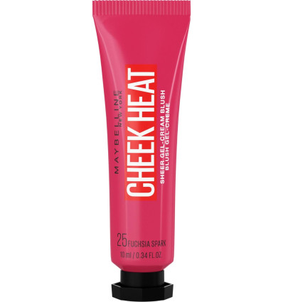 MAYBELLINE CHEEK HEAT BLUSH GEL 25 FUCHSIA SPARK 10 ml