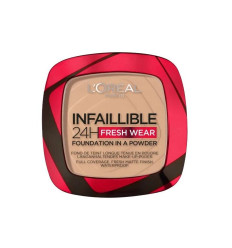 LOREAL INFAILLIBLE 24H FRESH WEAR POLVO COMPACTO WATERPROOOF 130 TRUE BEIGE 9 g