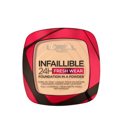 LOREAL INFAILLIBLE 24H FRESH WEAR POLVO COMPACTO WATERPROOOF 040 CASHMERE 9 g