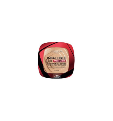 LOREAL INFAILLIBLE 24H FRESH WEAR POLVO COMPACTO WATERPROOOF 140 GOLDEN BEIGE 9 g
