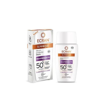 ECRAN SUNNIQUE SÉRUM PROTECTOR DIARIO REAFIRMANTE SPF 50 RESISITENTE AL AGUA 40 ml