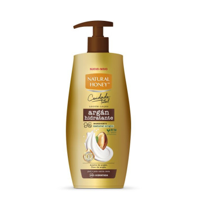 NATURAL HONEY ARGÁN LOCIÓN CORPORAL 600 ml DOSIFICADOR