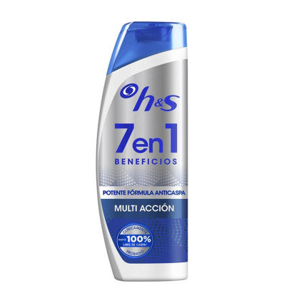 H&S CHAMPÚ ANTICASPA 7 EN 1 BENEFICIOS 500 ml