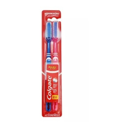 COLGATE DOBLE ACCIÓN CEPILLO DENTAL 2 UNIDADES