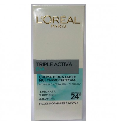 L'ORÉAL TRIPLE ACTIVA DÍA CREMA HIDRATANTE PIEL NORMAL/MIXTA 50 ml