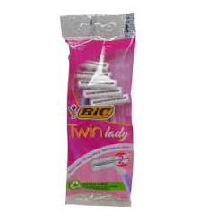 BIC TWIN LADY SENSITIVE MAQUINILLA AFEITAR 2 HOJAS 5 unidades
