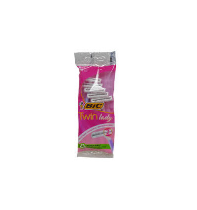 BIC TWIN LADY SENSITIVE MAQUINILLA AFEITAR 2 HOJAS 5 unidades