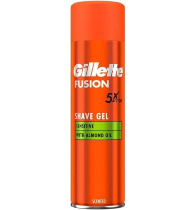GILLETTE FUSION SENSITIVE GEL DE AFEITADO 200 ml
