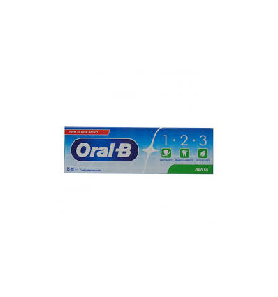 ORAL B DENTÍFRICO 123 MENTA 75 ml