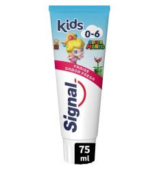 SIGNAL KIDS SUPER MARIO DENTÍFRICO DIENTES DE LECHE 0-6 AÑOS SABOR FRUTAL 75 ml SIGNAL KIDS SUPER MARIO DENTÍFRICO DIENTES DE LECHE 0-6 AÑOS SABOR FRUTAL 75 ml